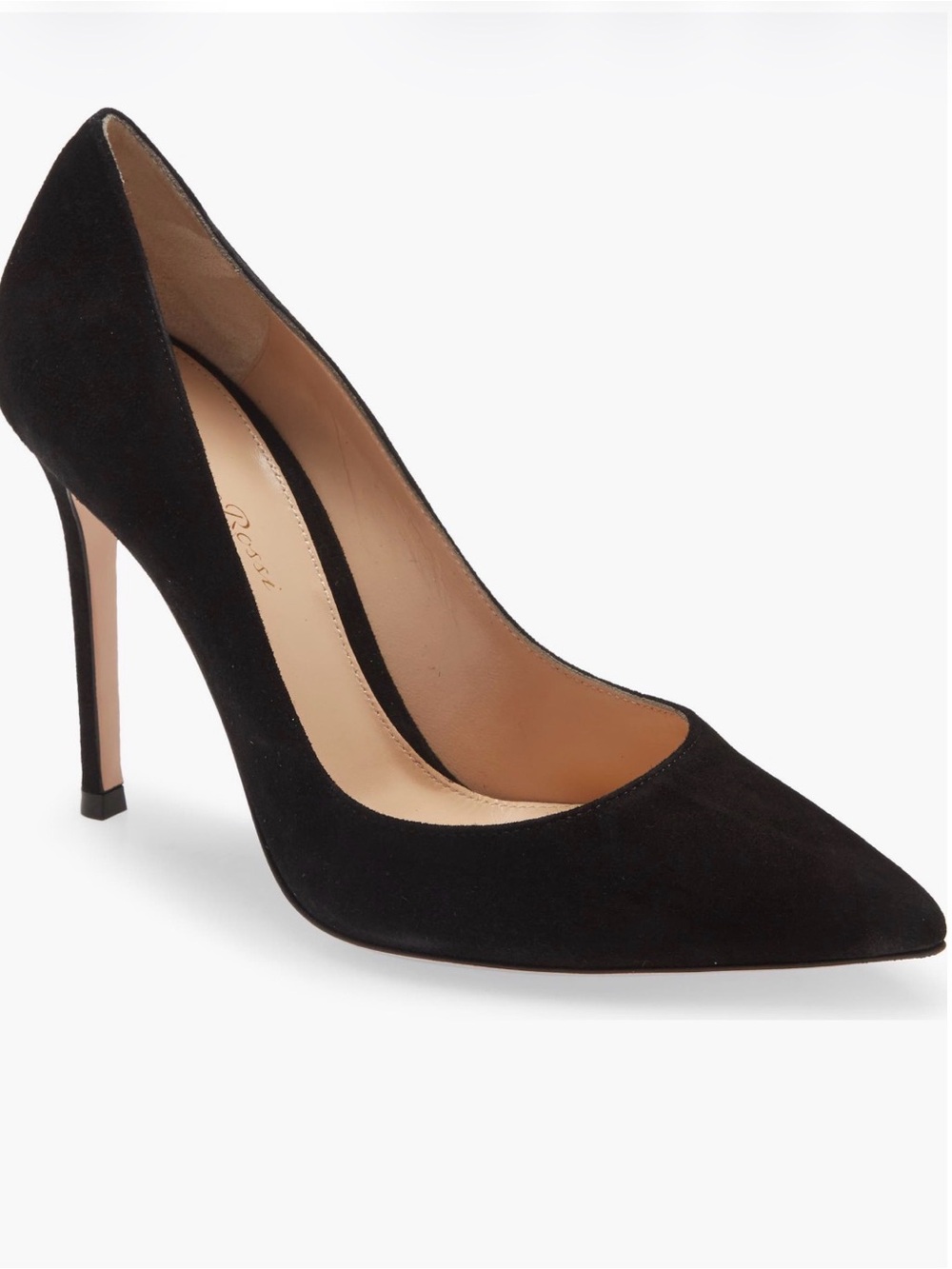 Gianvito Rossi Black Suede 105 Pumps